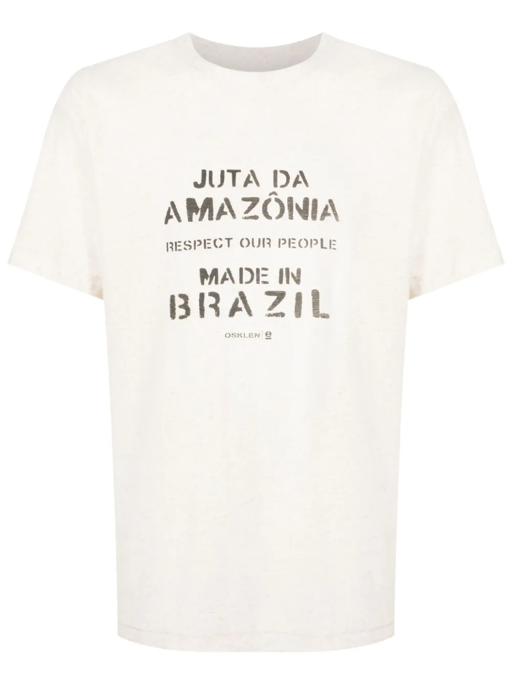 Osklen Camiseta de jersey com slogan | Neutro | Image 1