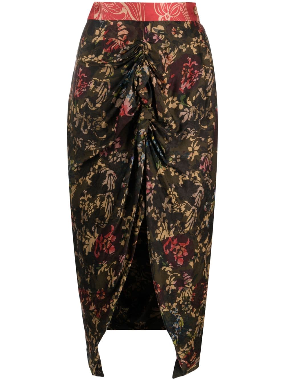 Vivienne Westwood floral-print Drape Maxi Skirt - Farfetch