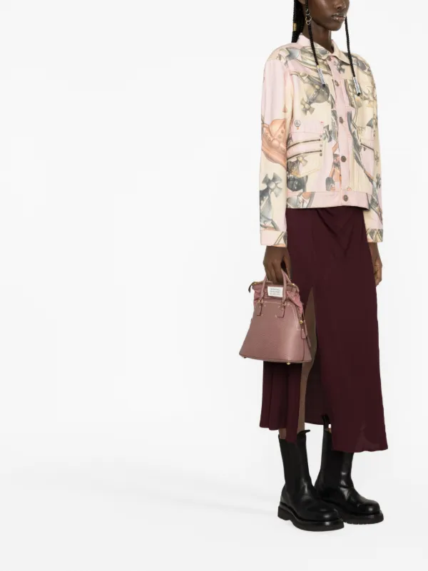 Vivienne Westwood Orbプリント コットン ライダースジャケット 
