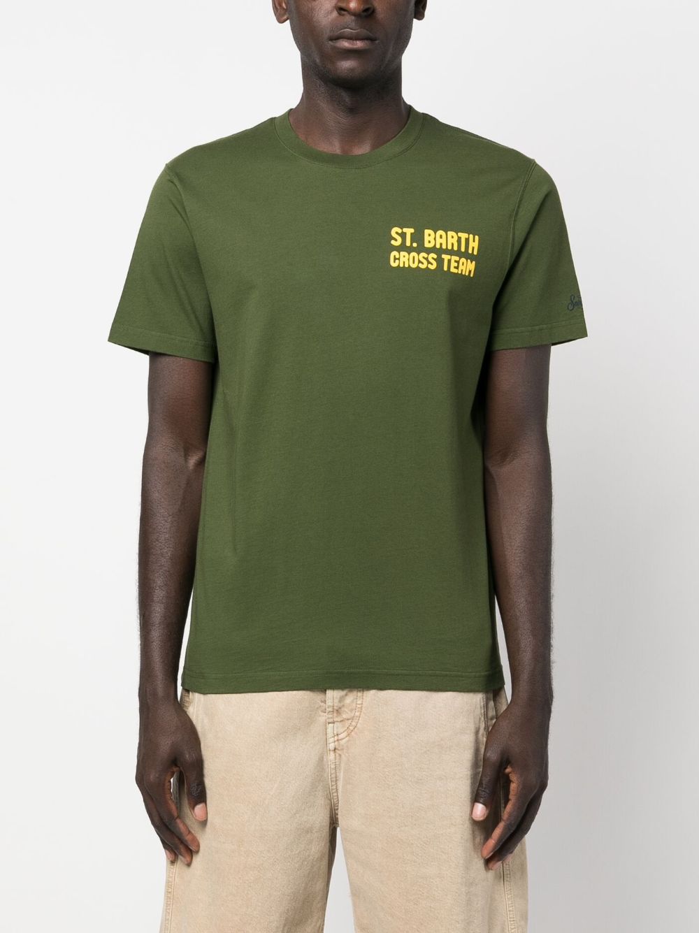 Shop Mc2 Saint Barth Snoopy-print T-shirt In Green