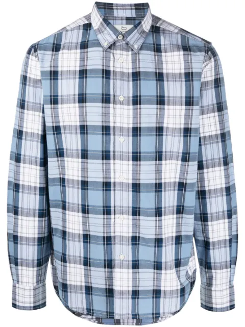 Woolrich plaid-pattern cotton shirt