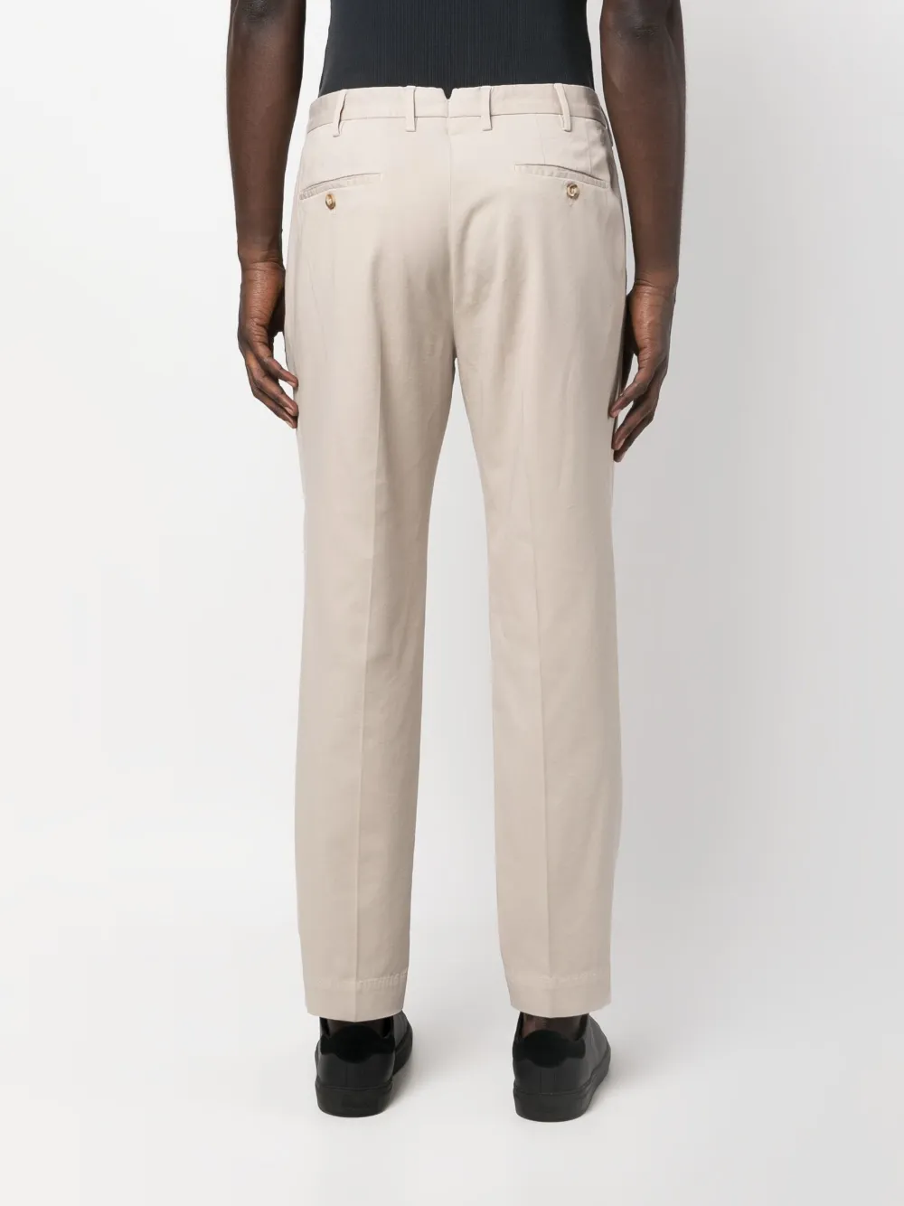 Incotex Pleated Straight-leg Trousers In Neutrals