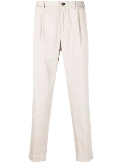 Incotex pleated straight-leg trousers 