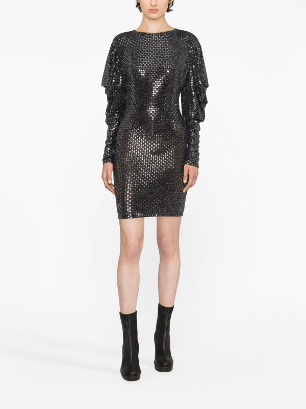 Karl Lagerfeld sequin-embellished Flared Dress - Farfetch