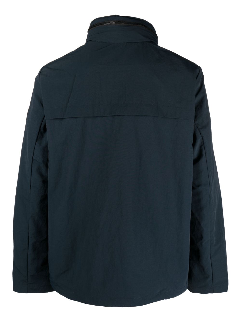 Ecoalf concealed-fastening hooded jacket - Blauw