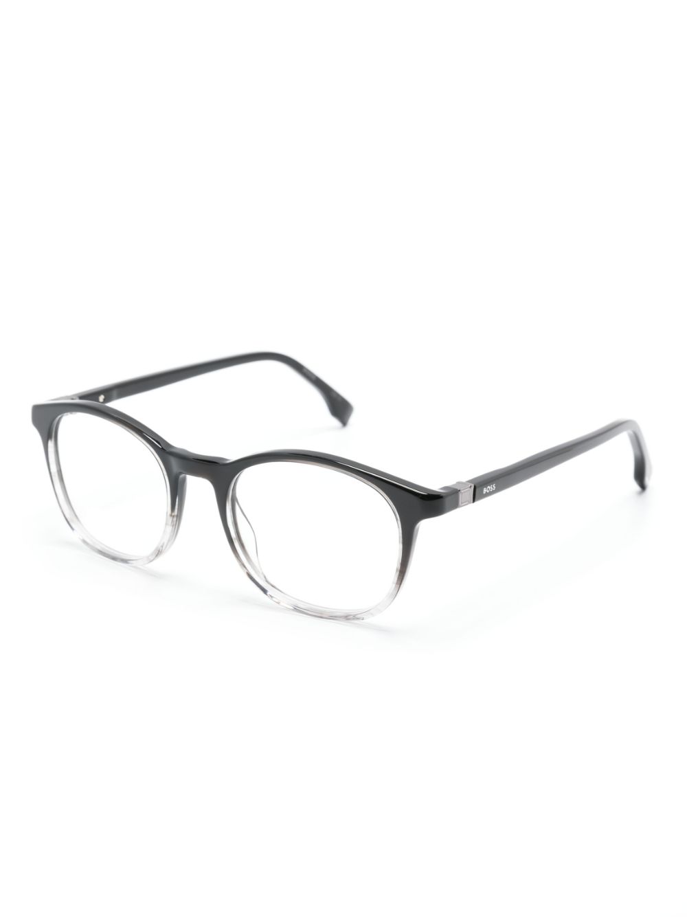 BOSS gradient round-frame glasses - Zwart