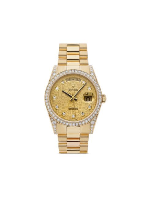 Rolex - 2001 pre-owned Day-Date 36mm