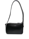 Courrèges zipped leather shoulder bag - Black