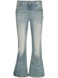 Blumarine cropped flared jeans - Blue