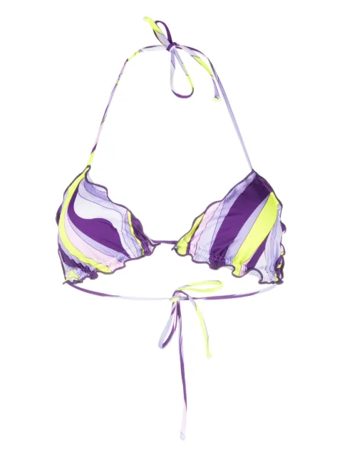 MC2 Saint Barth Sagittarius ruffled bikini top