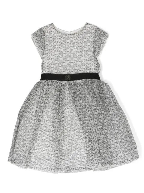 ELIE SAAB JUNIOR - organza-detail pleated dress