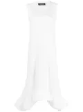 Melitta Baumeister ruffled midi dress - White