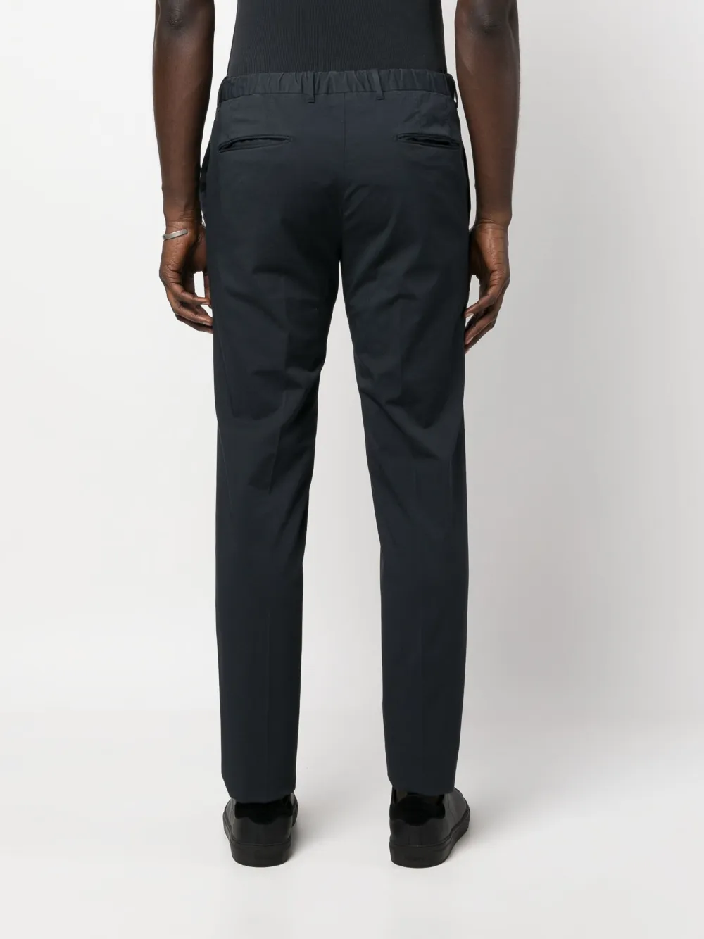 Shop Incotex Straight-leg Chino Trousers In Blue