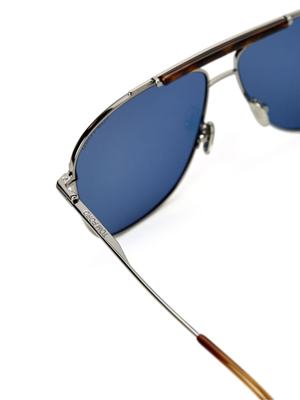 Shop Tom Ford Jaden Pilot-frame Sunglasses In Blue