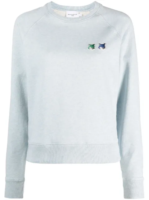 Double Monochrome Fox Head sweatshirt
