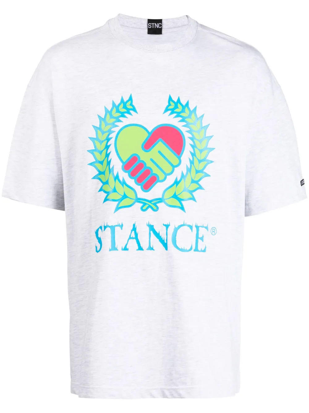 Stance logo-print short-sleeve T-shirt | Grey | Image 1