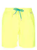 MC2 Saint Barth Pantone logo-patch swim shorts - Yellow