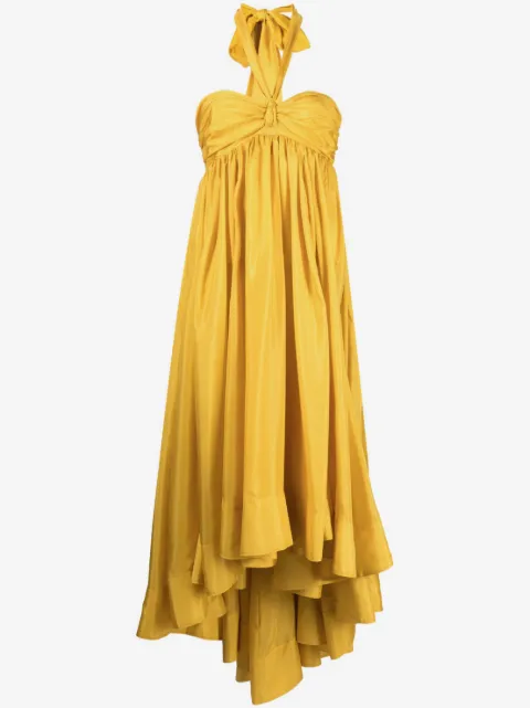 ZIMMERMANN Devi halterneck asymmetric dress