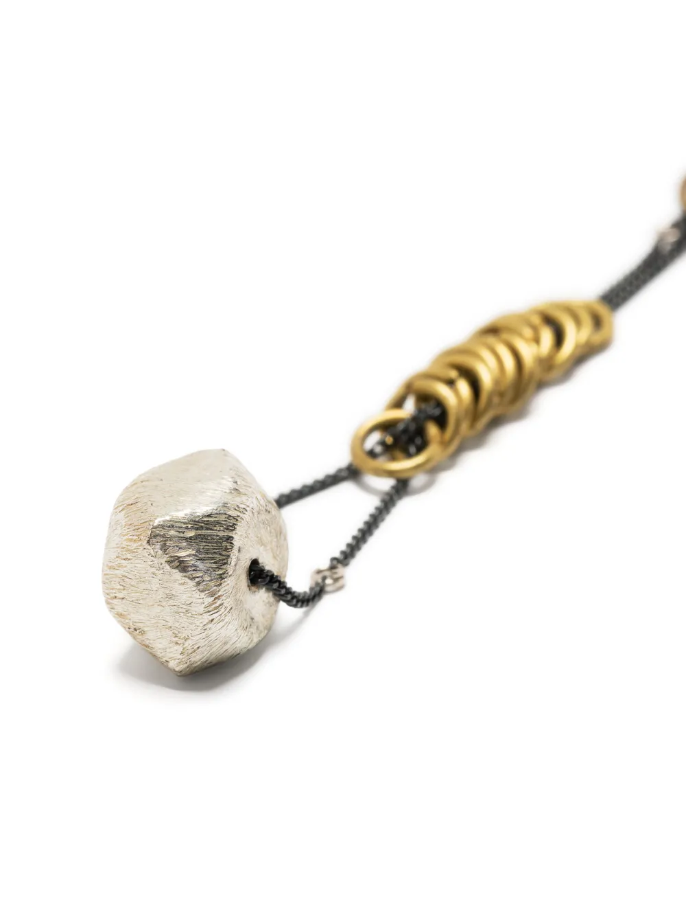 Detaj x Uma Wang circular pendant earring - Zilver