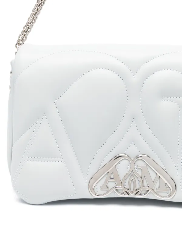 Alexander McQueen Small The Seal Shoulder Bag | Grey