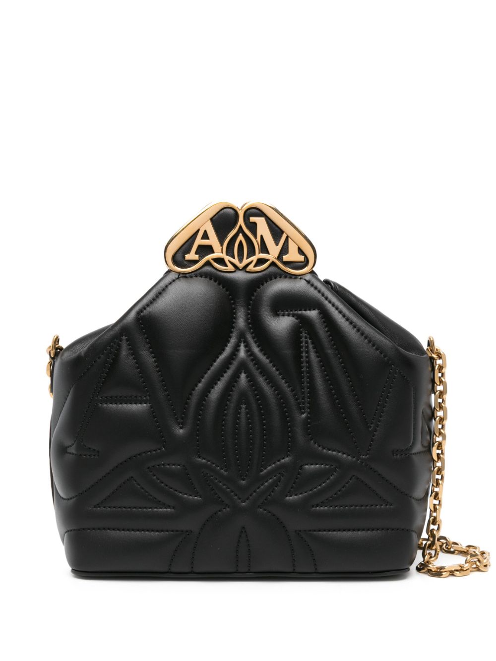 Alexander Mcqueen The Seal Box Crossbody Bag Black