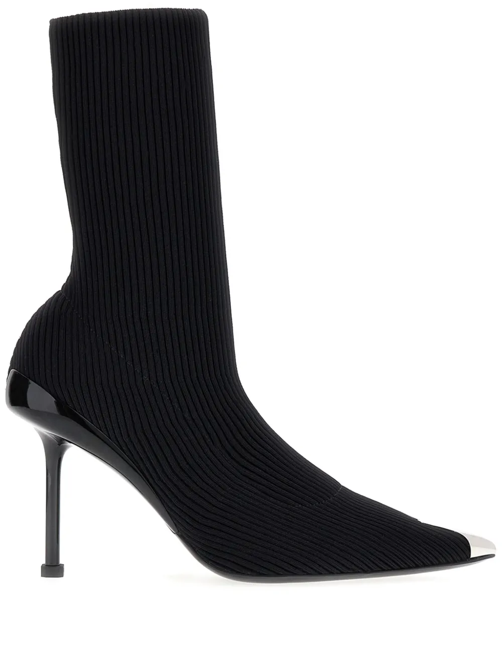 Alexander McQueen Bota Slash canelada com salto 90mm | Preto | Image 1