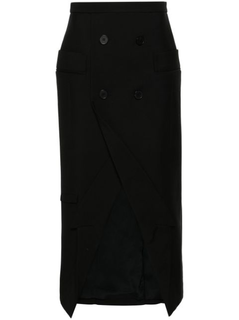 Alexander McQueen double-button midi skirt Women