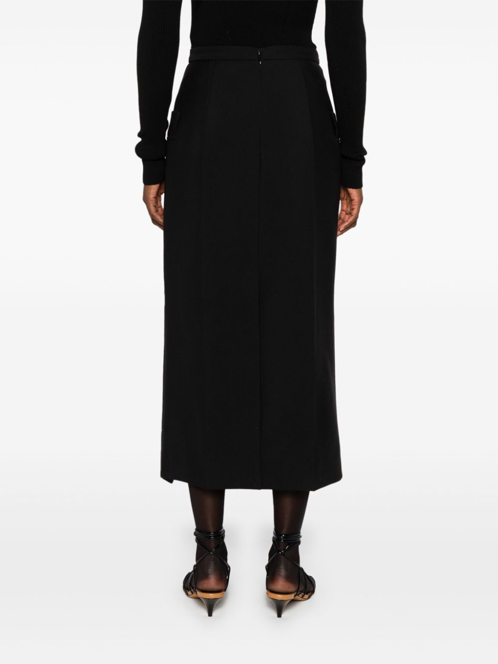 Alexander McQueen double-button midi skirt Women