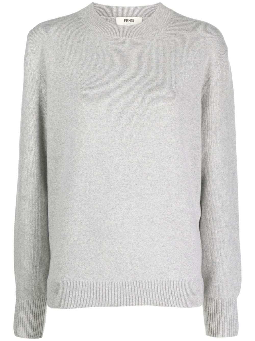 crew-neck wool-blend jumper