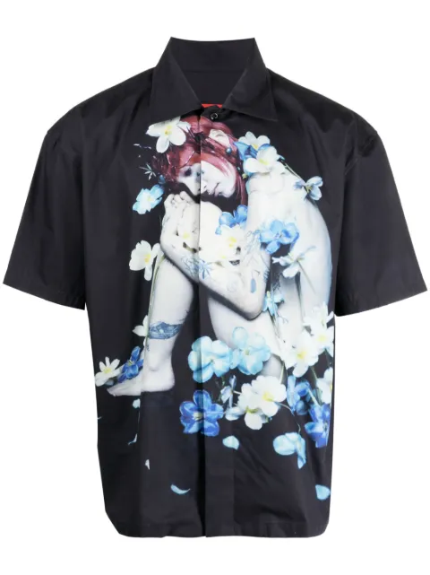 KUSIKOHC photograph-print short-sleeve shirt