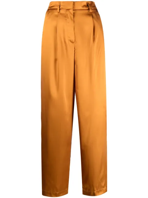 Forte Forte high-rise satin trousers