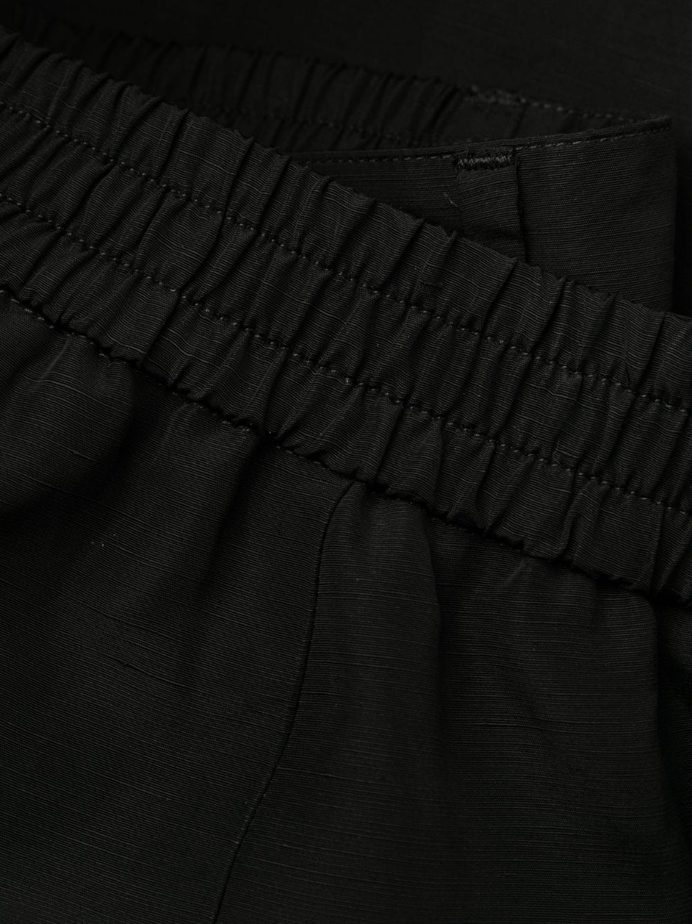 Shop Msgm Tie-cuff Cropped Trousers In Black