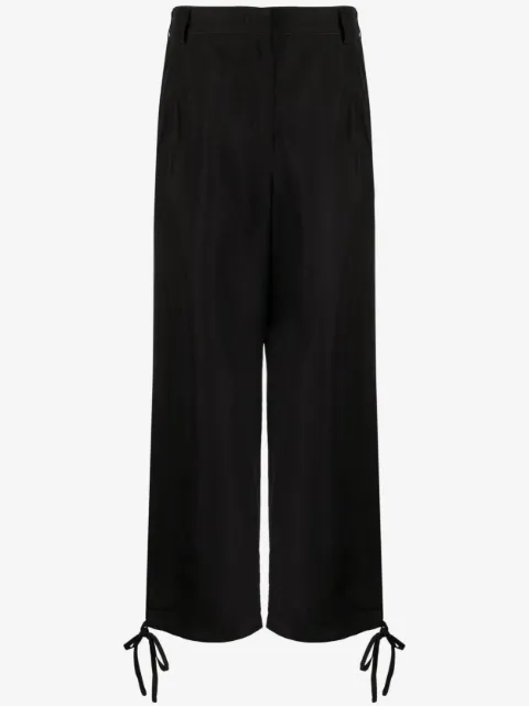 MSGM tie-cuff cropped trousers