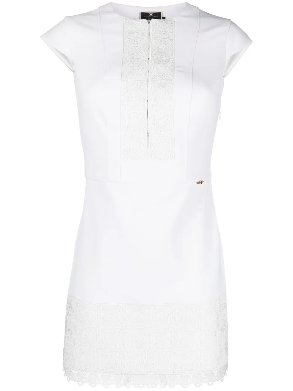オールインワン・サロペット Elisabetta Franchi Mini Dress With Lace Detailing Elisabetta Franchi Mini Dress Women's White 40 | eBay