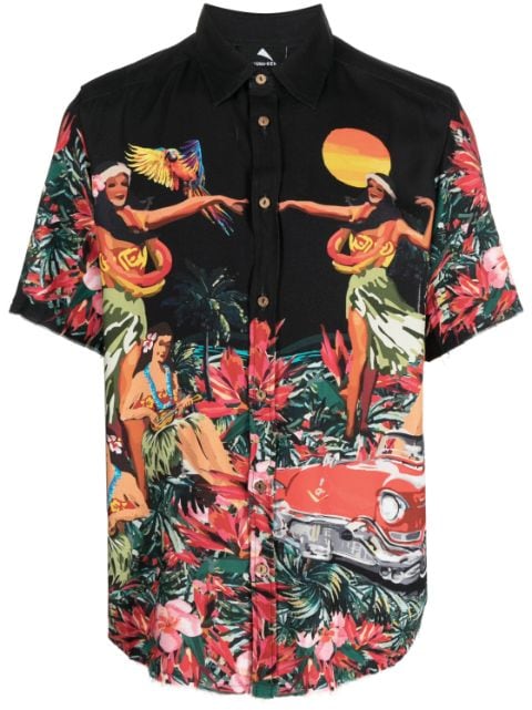 Mauna Kea - Hawaiian graphic-print shirt