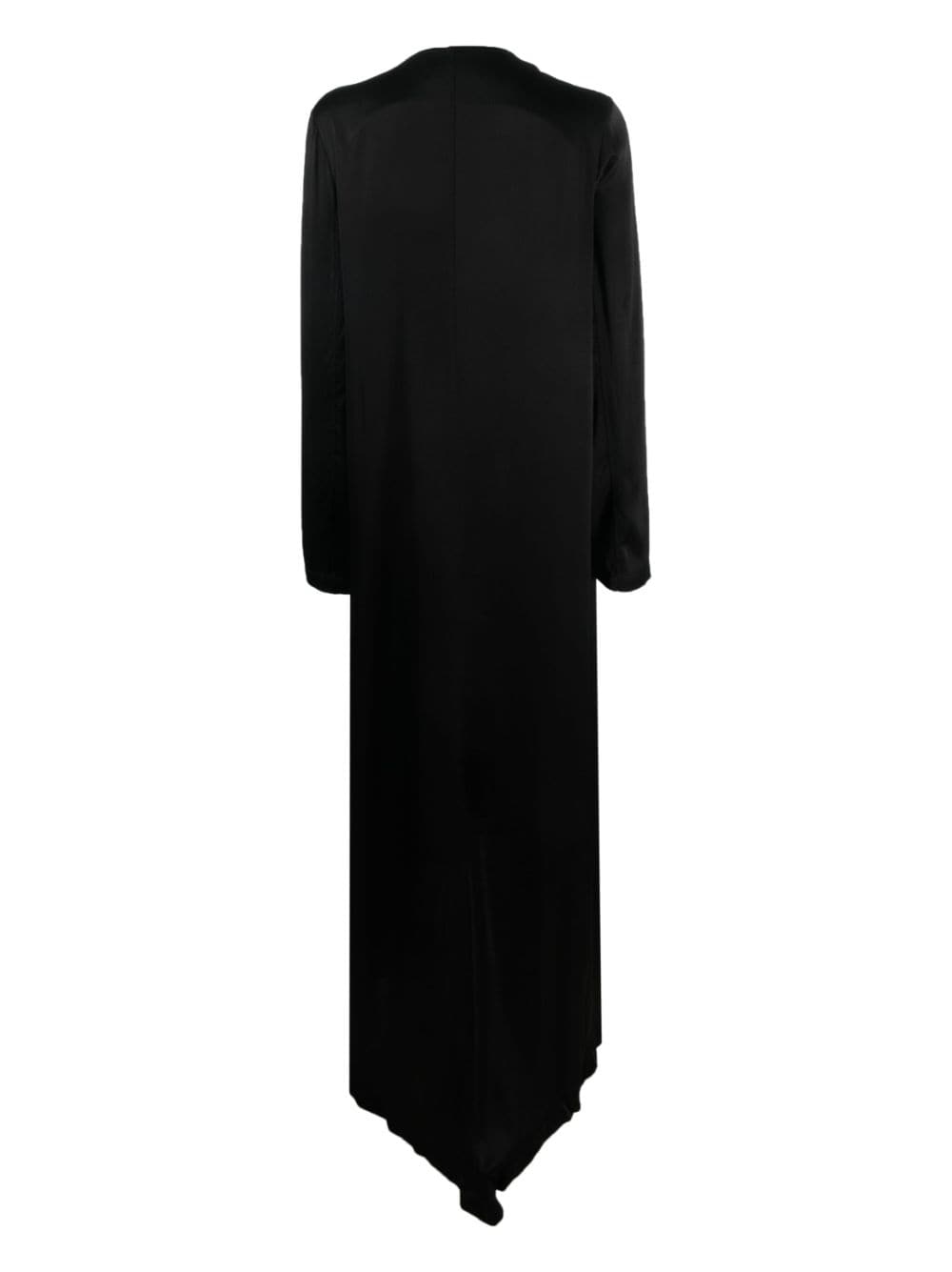 Shop Barbara Bologna V-neck Long-sleeved Maxi Coat In Black