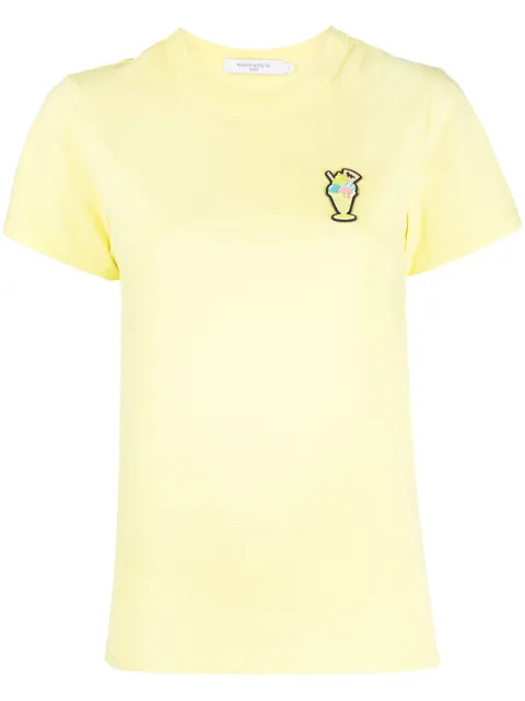 Maison Kitsuné - ice-cream patch cotton T-shirt
