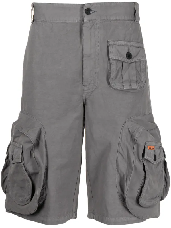 新品■HERON PRESTON Cargo Shorts カーゴショーツ Heron Preston cotton-blend Cargo Shorts | Grey | FARFETCH ID