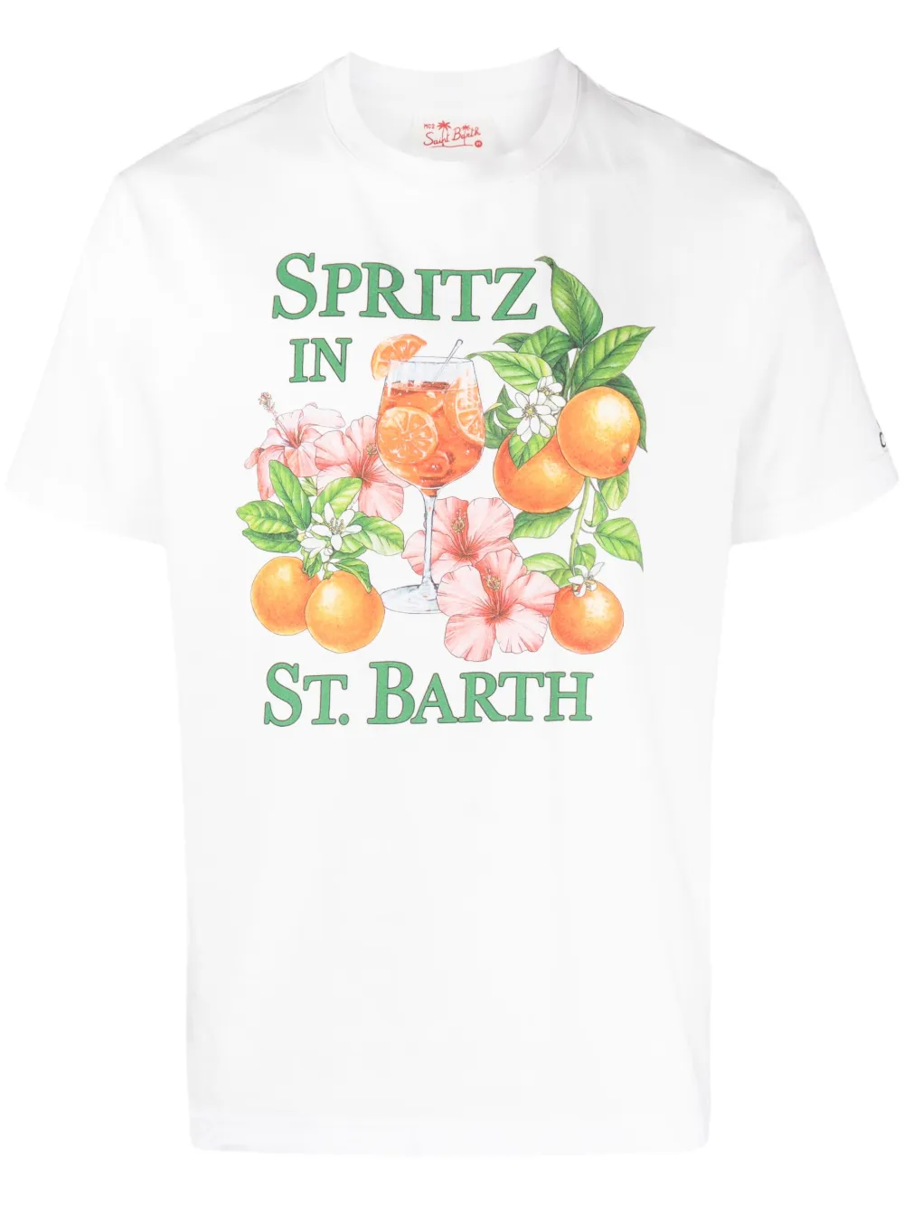 Mc2 Saint Barth Eloise Spritz-print T-shirt In White