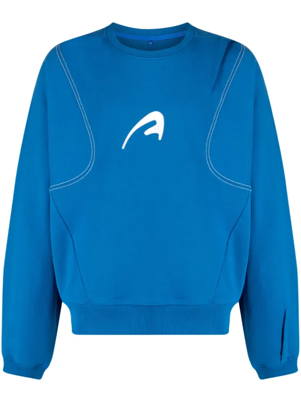 Ader Error logo-motif Cotton Sweatshirt - Farfetch