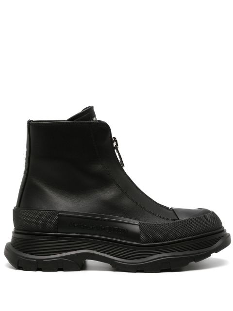 Alexander McQueen Tread Slick leather boots