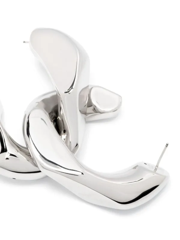 Alexander McQueen Chain Hoop Earrings | Silver | FARFETCH