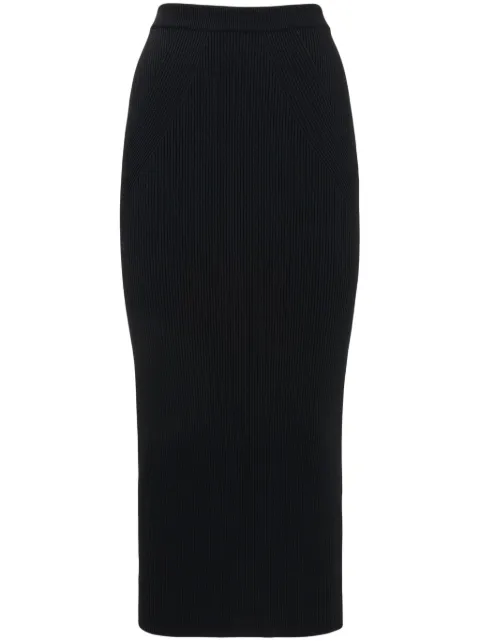 Alexander McQueen ribbed-knit pencil skirt