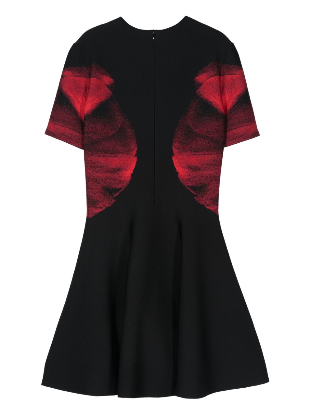 Alexander McQueen floral-jacquard mini dress - Black