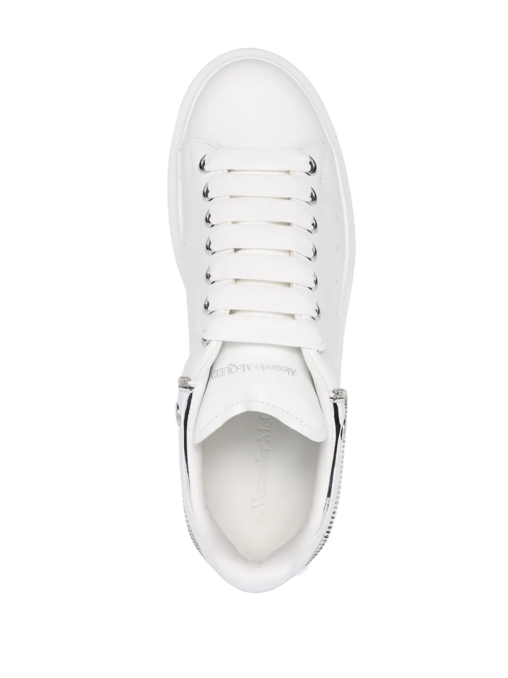 Alexander McQueen Oversized Sneakers Aus Leder WeiB FARFETCH DE