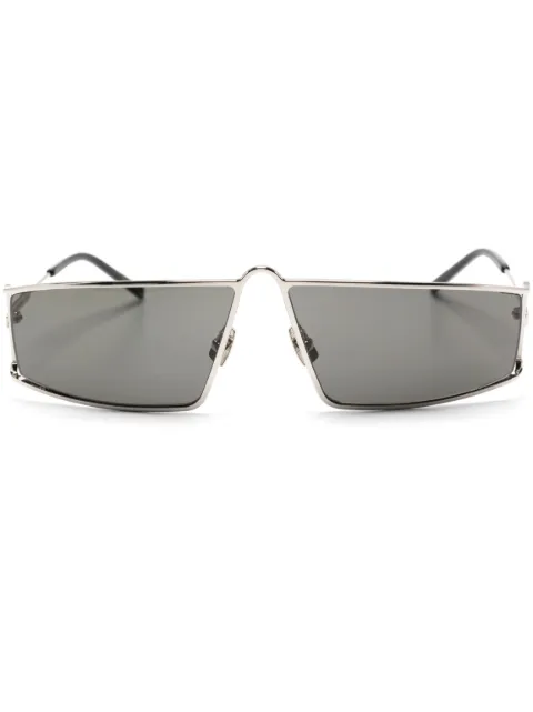 Saint Laurent Eyewear lentes de sol con armazón cuadrada metalizada