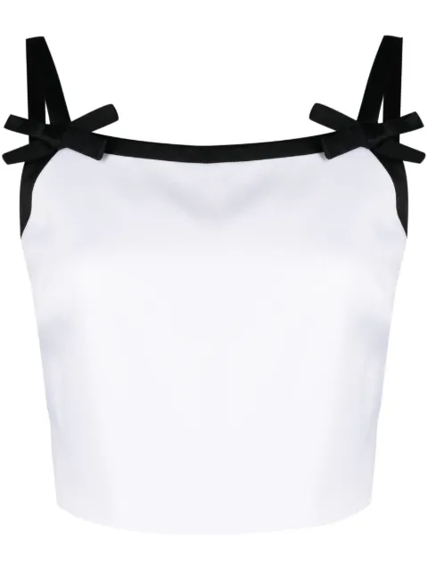MSGM haut crop à détail de nœud