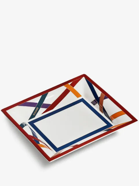 Missoni Home bandeja Nastri con logo estampado