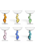 Ichendorf Milano Dessert Plants cactus champagne bowls (set of 6) - Multicolour