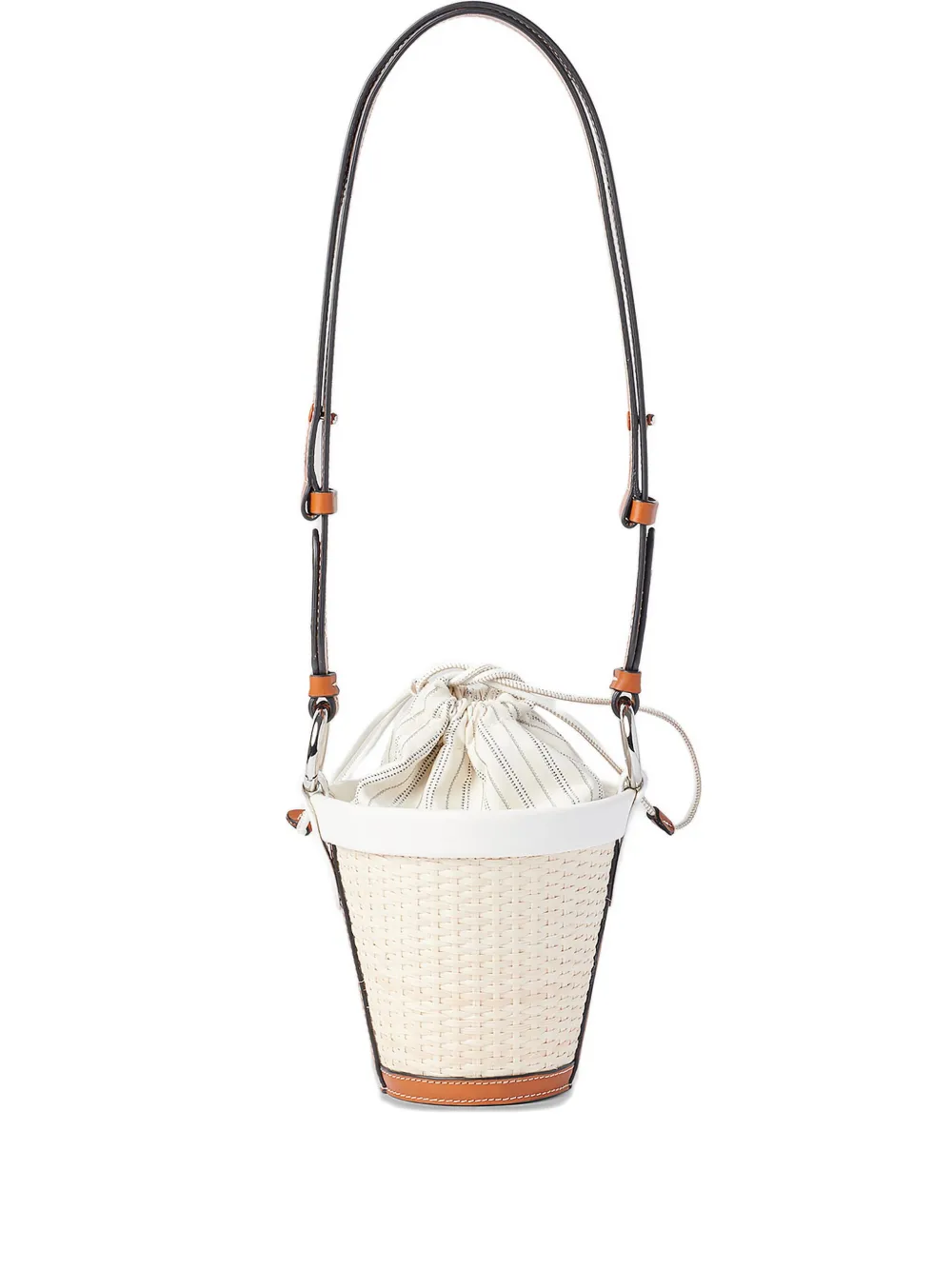 Maison Margiela Fire geweven bucket-tas Beige
